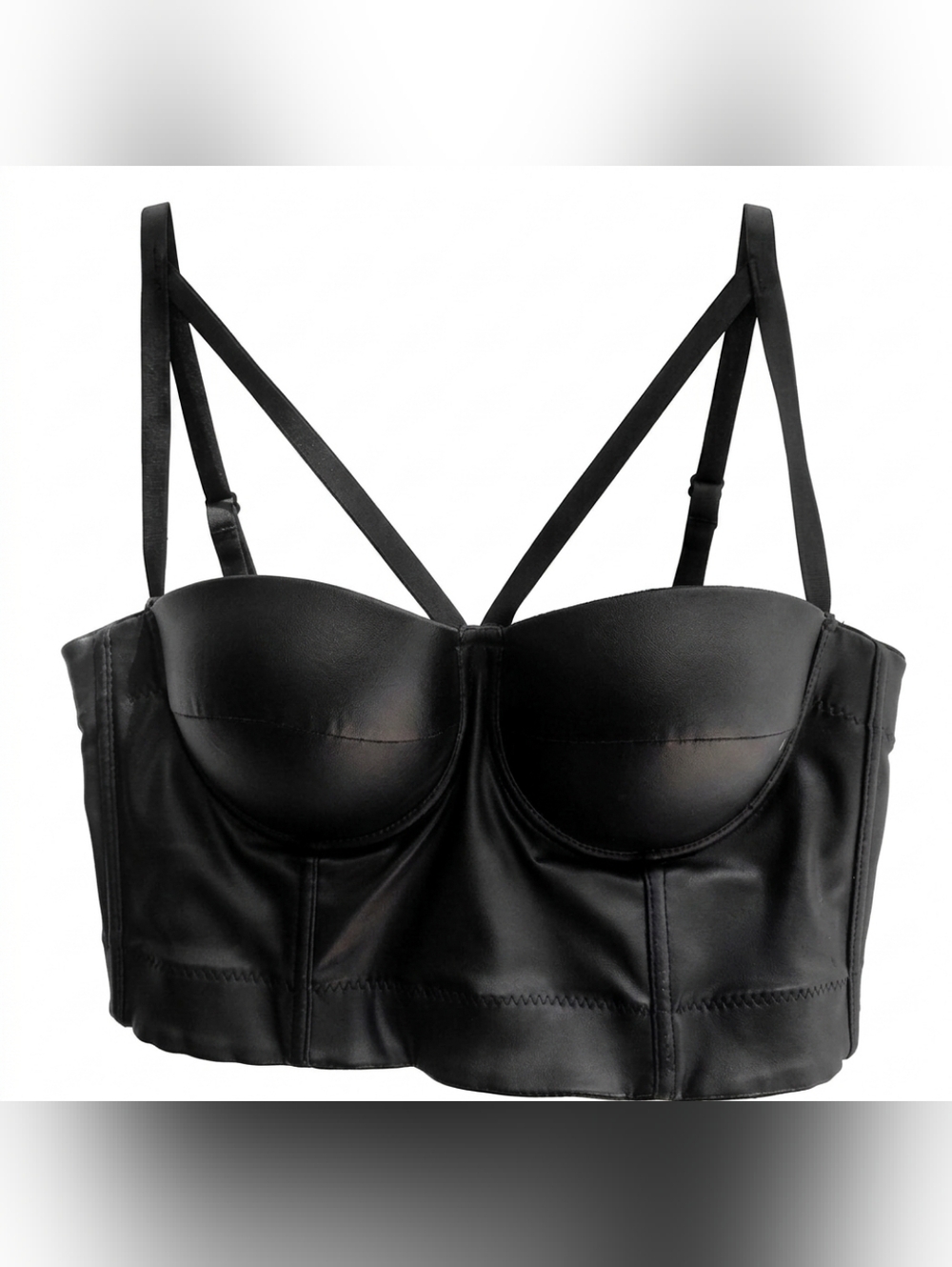 Black Crop Corset